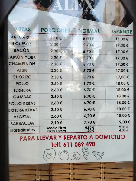 Pizzeria alex - Herencia